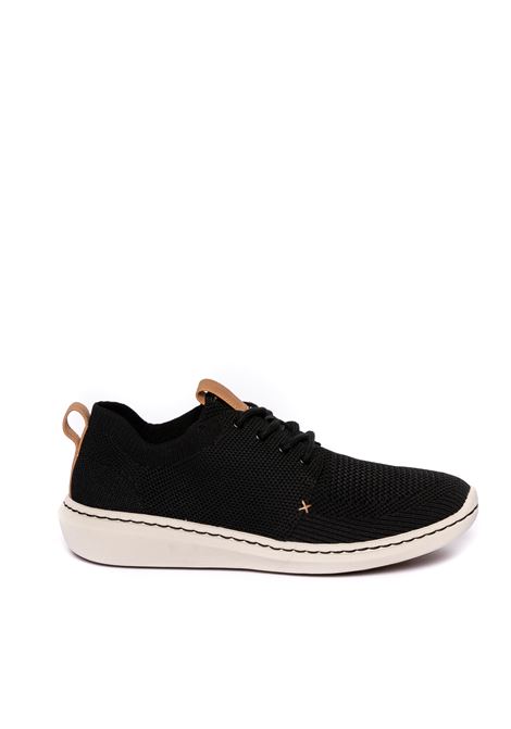 Black step urban mix sneaker CLARKS ENGLAND | STEP URBANTESS-BLACK